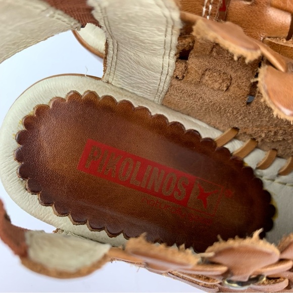 Pikolinos Romana Slingback Woven Weave Leather Slip On Loafer Heels 38 - Picture 13 of 14